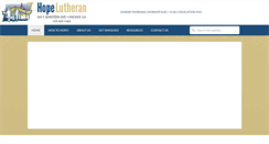 Desktop Screenshot of hopelutheranfresno.org