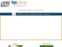 Tablet Screenshot of hopelutheranfresno.org